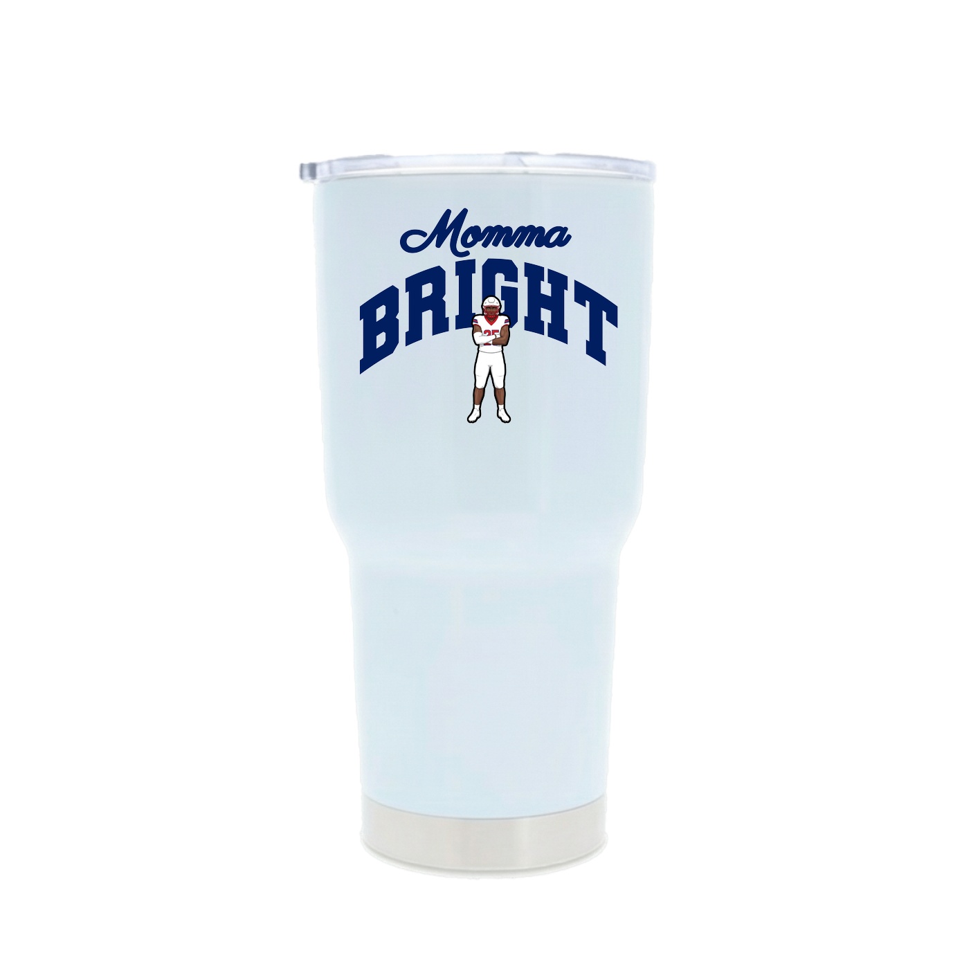 30oz Stainless Steel Tumbler — Mothers Day Arch in White