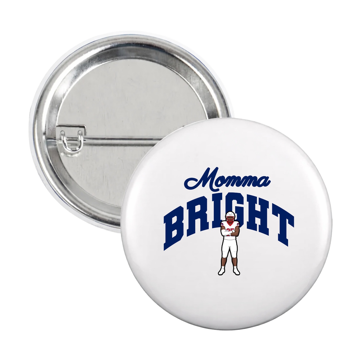 Game Day Button — Mothers Day Arch in White