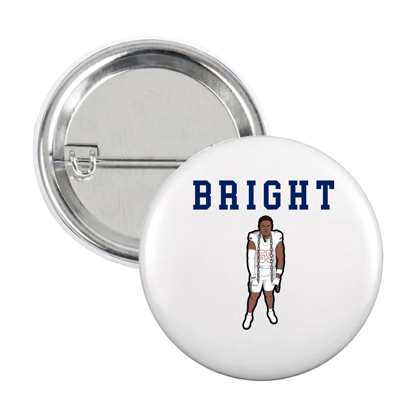 Game Day Button — Shirsey in White