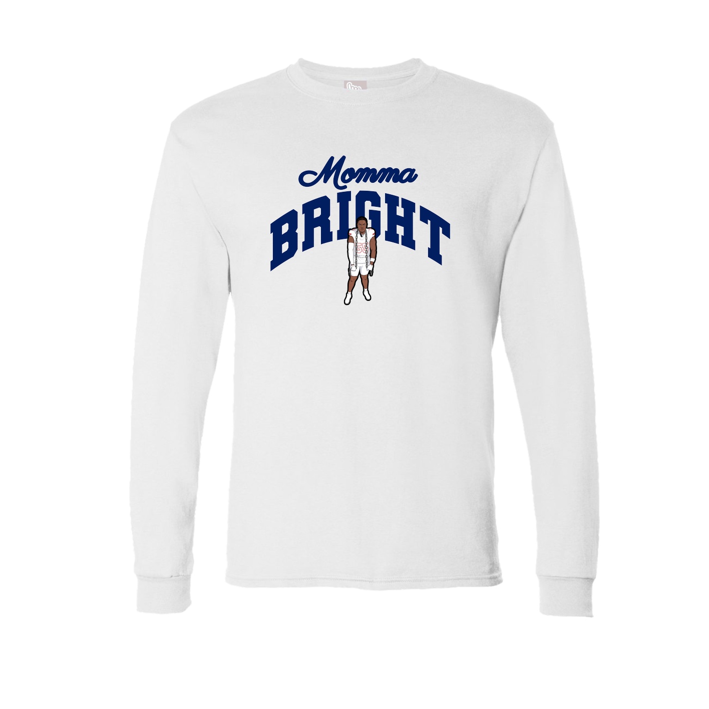 Long Sleeve Tee — Mothers Day Arch in White