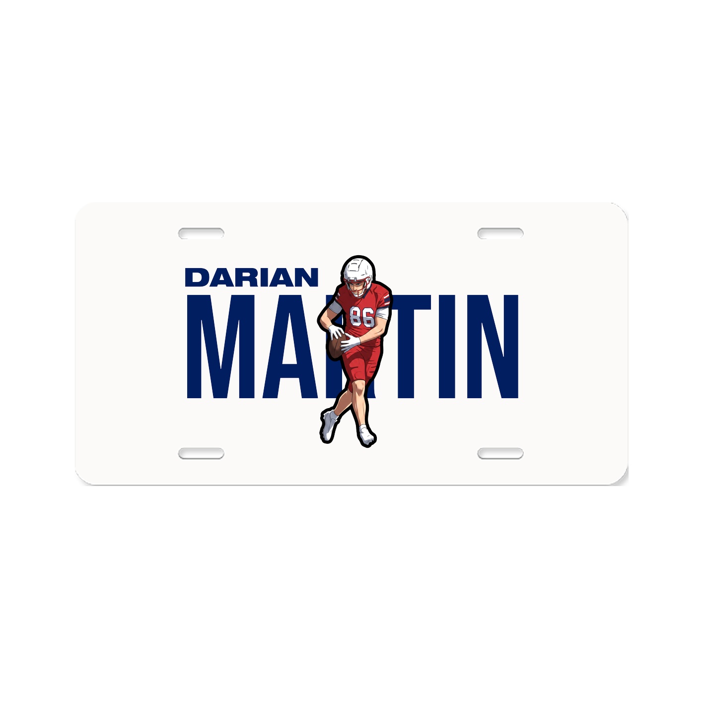License Plate — Player Name in Classic