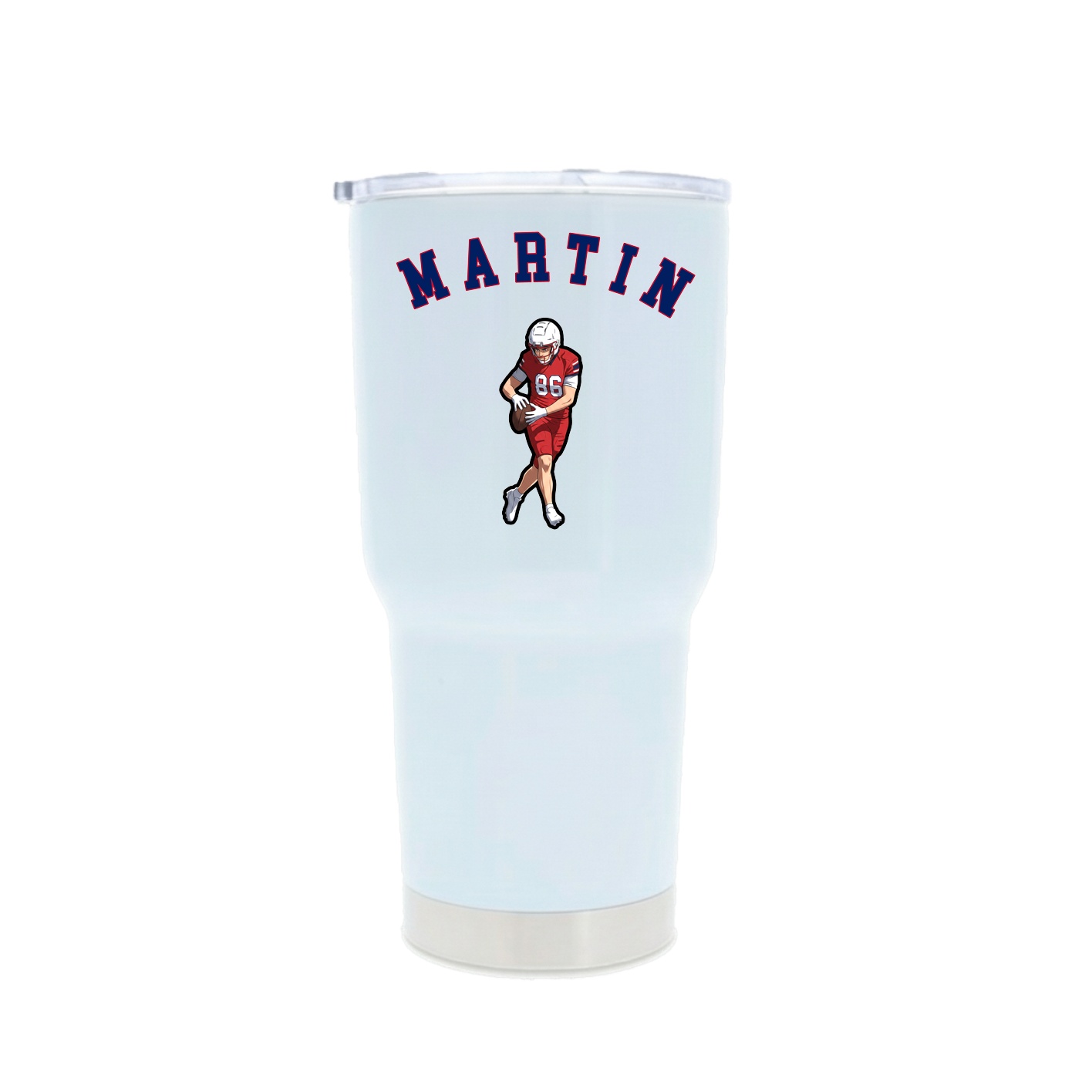 30oz Stainless Steel Tumbler — Shirsey Arch in White