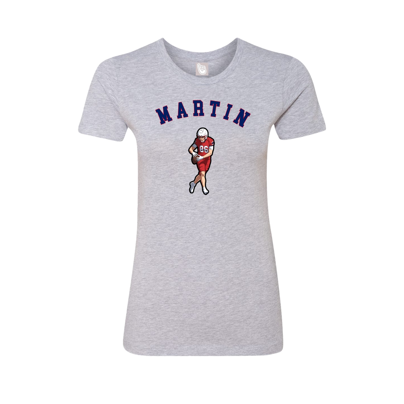 Fitted Women's Tee — Shirsey Arch in Grey