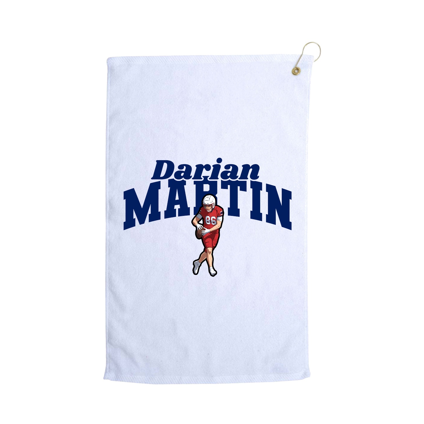 Golf Towel — Signature Arch in White