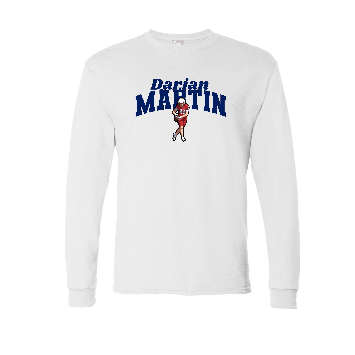 Long Sleeve Tee — Signature Arch in White