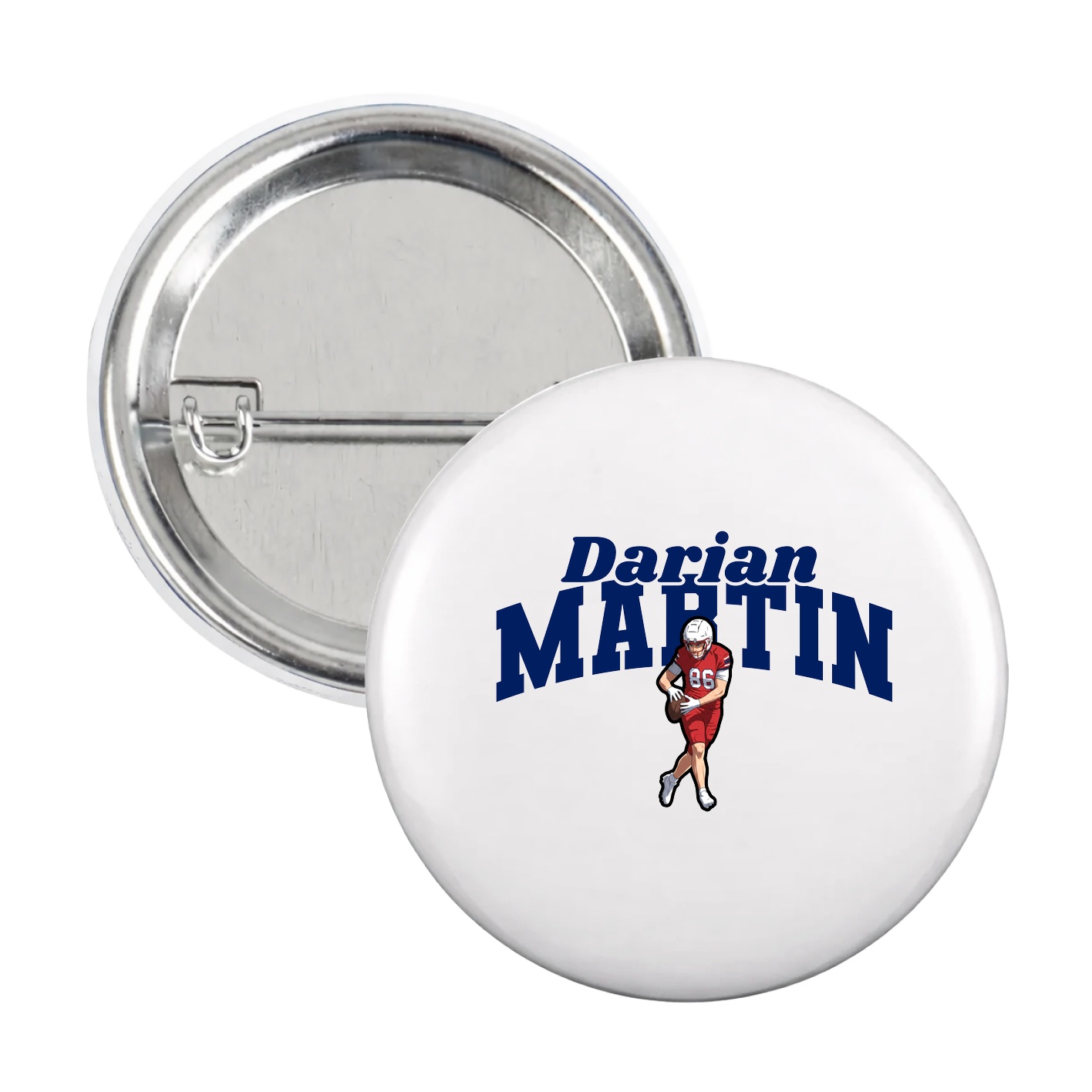 Game Day Button — Signature Arch in White