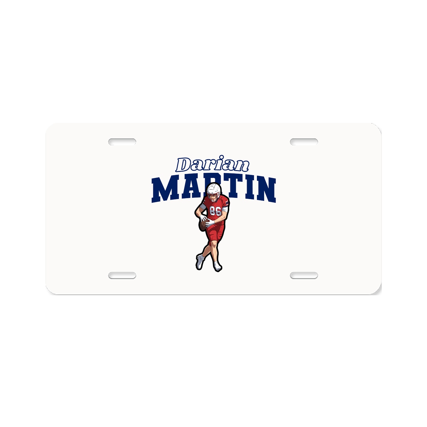 License Plate — Name Arch in Classic