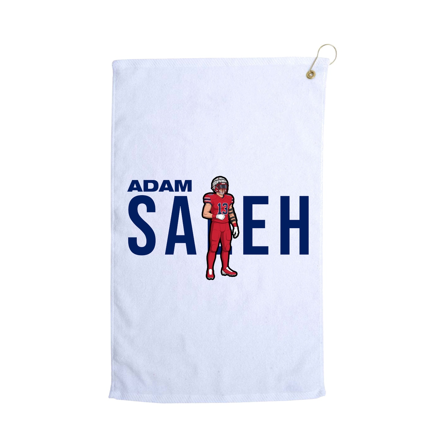 Golf Towel — Player Name in White