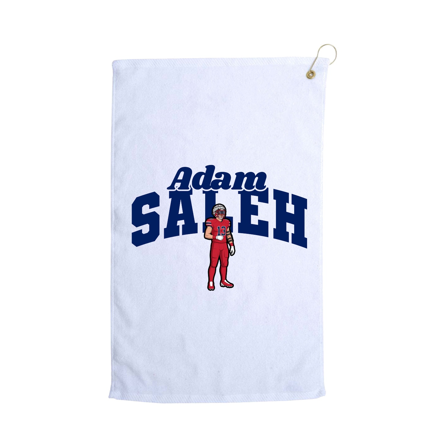 Golf Towel — Signature Arch in White