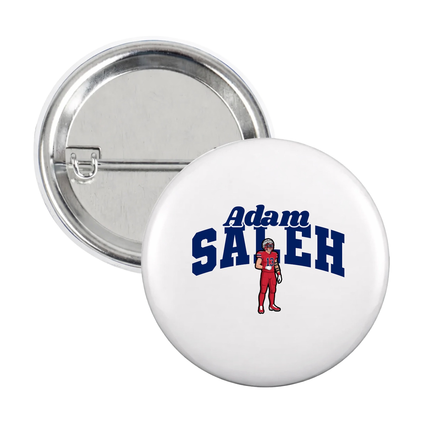 Game Day Button — Signature Arch in White