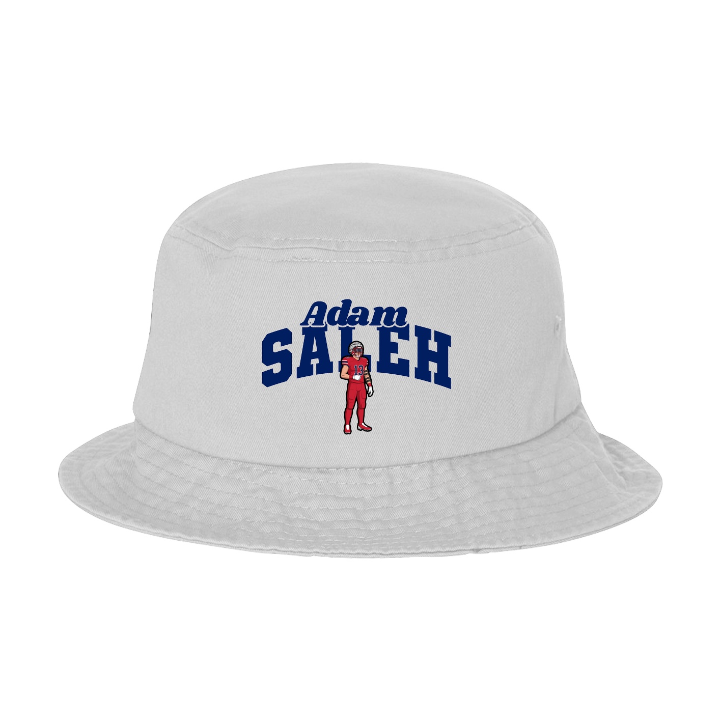 Bucket Cap — Signature Arch in White