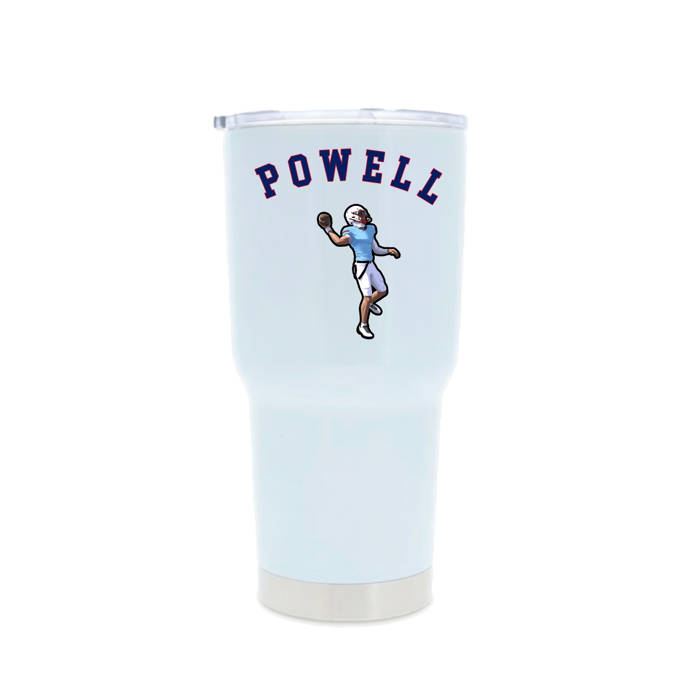 30oz Stainless Steel Tumbler — Shirsey Arch in White