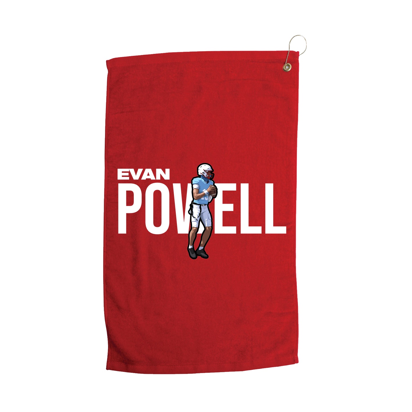 Golf Towel — Player Name in Red