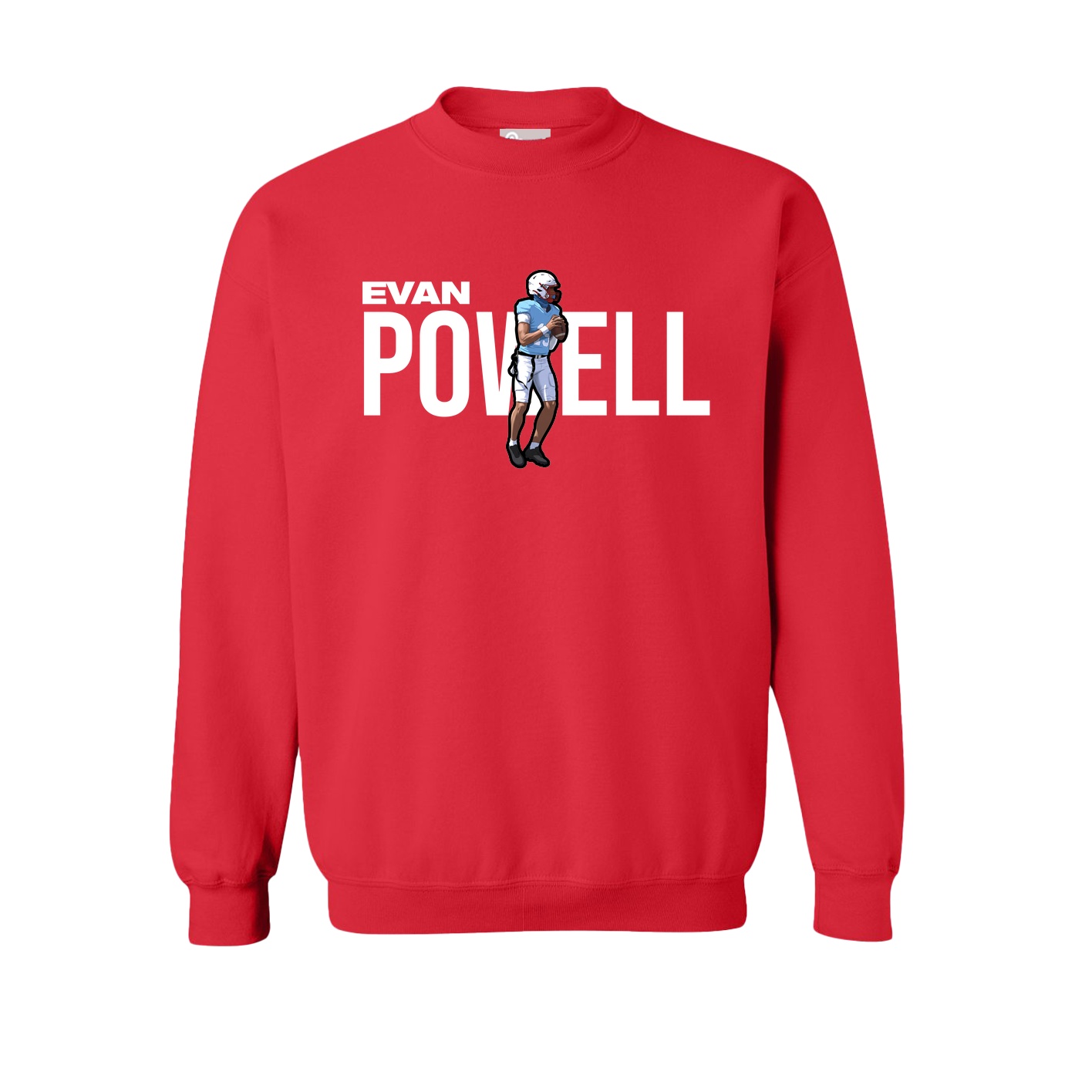 Fleece Crew — Player Name in Red
