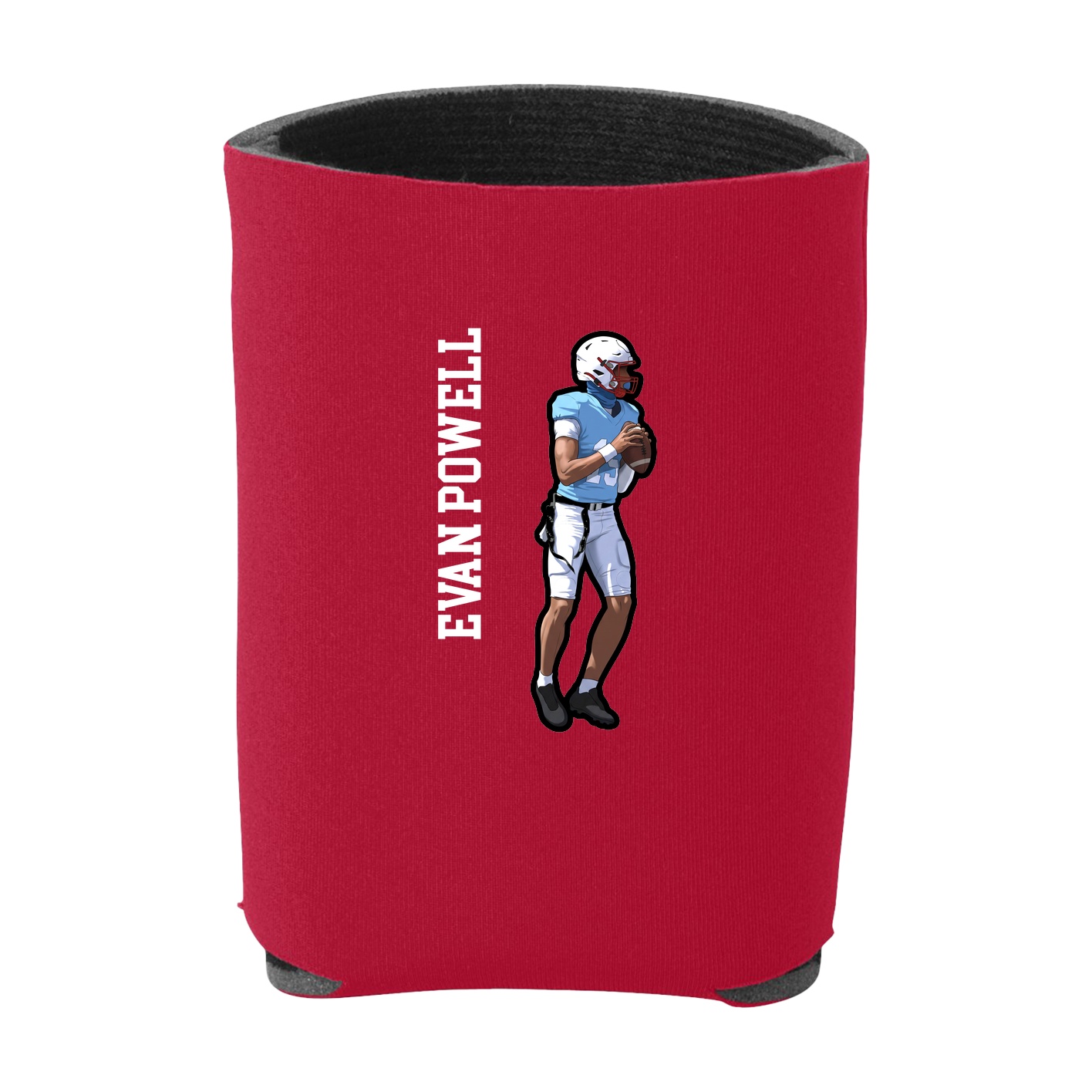 Can Holder — Name Vertical in Red