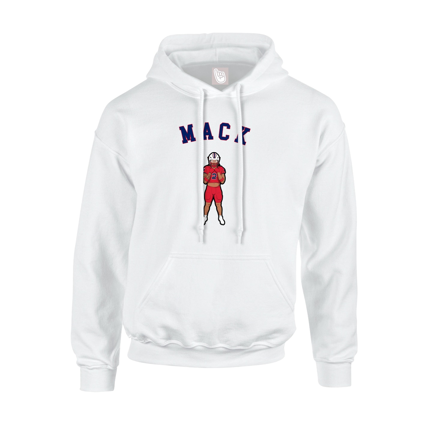 Youth Hoodie — Shirsey Arch in White