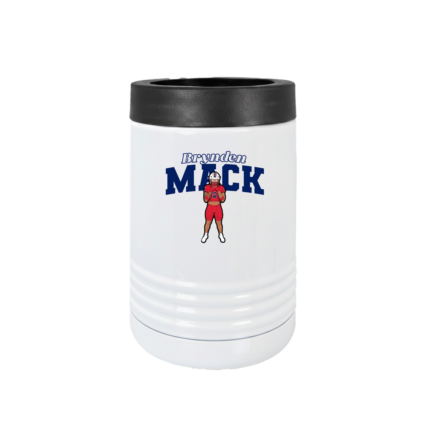 Beverage Holder — Name Arch in White