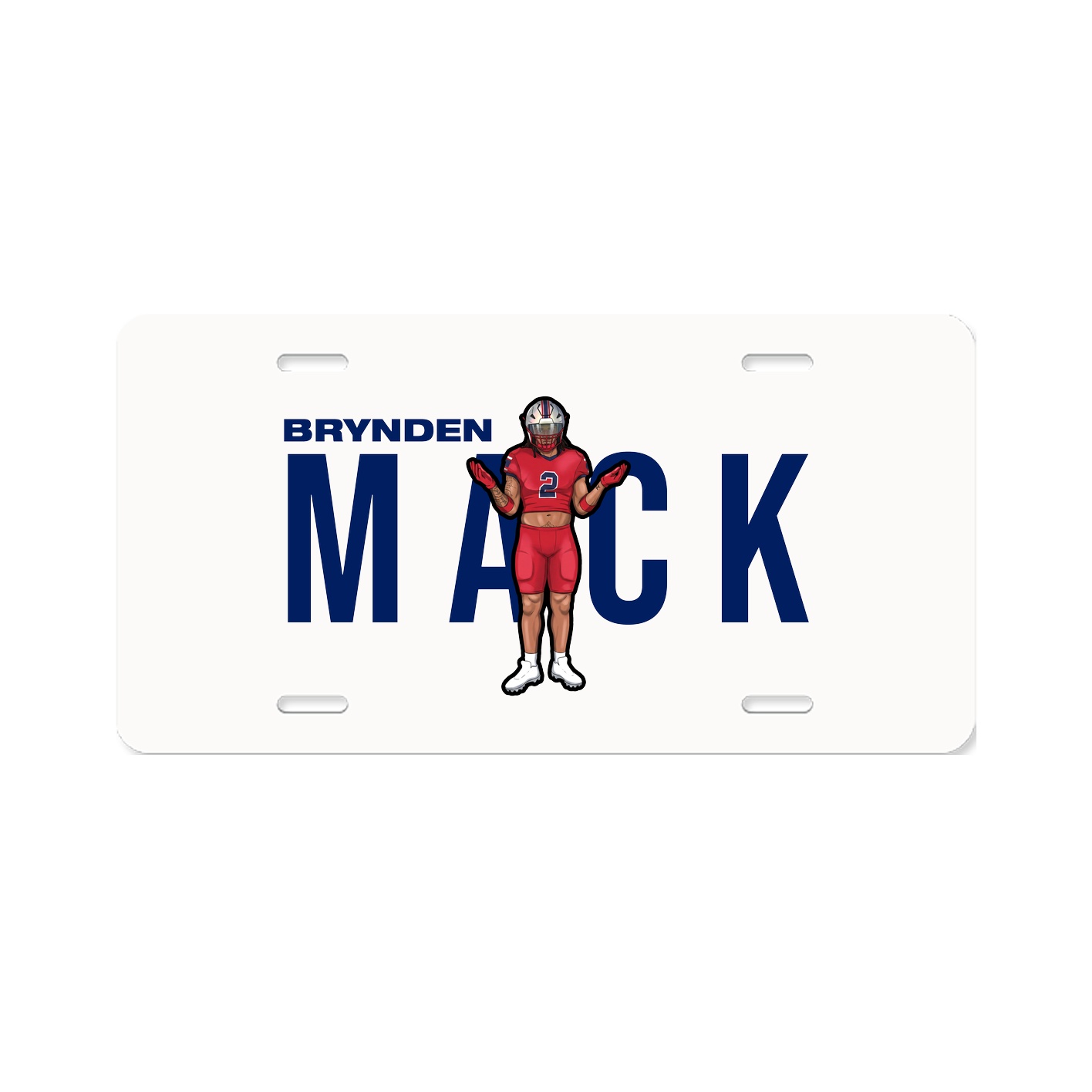 License Plate — Player Name in Classic