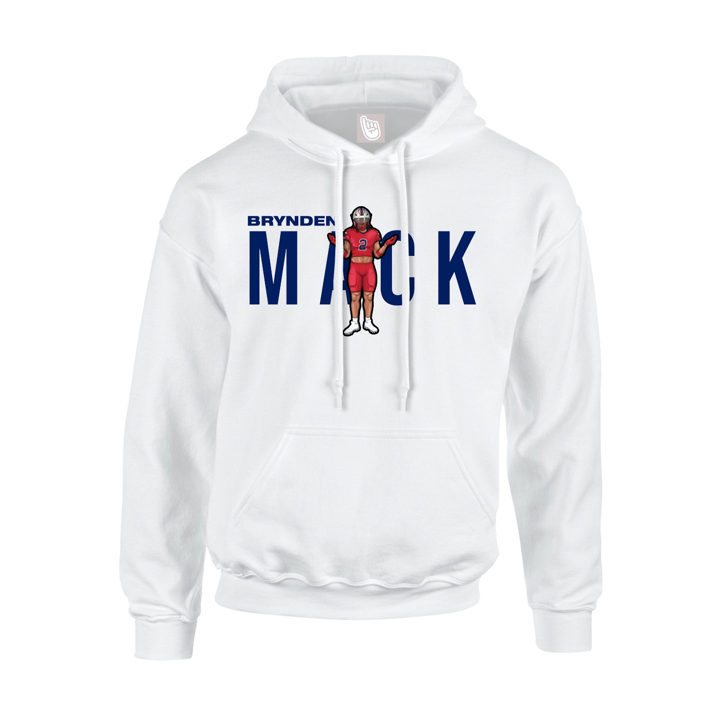 Hoodie — Player Name in White
