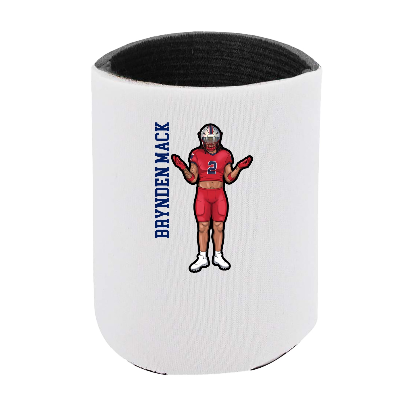 Can Holder — Name Vertical in White