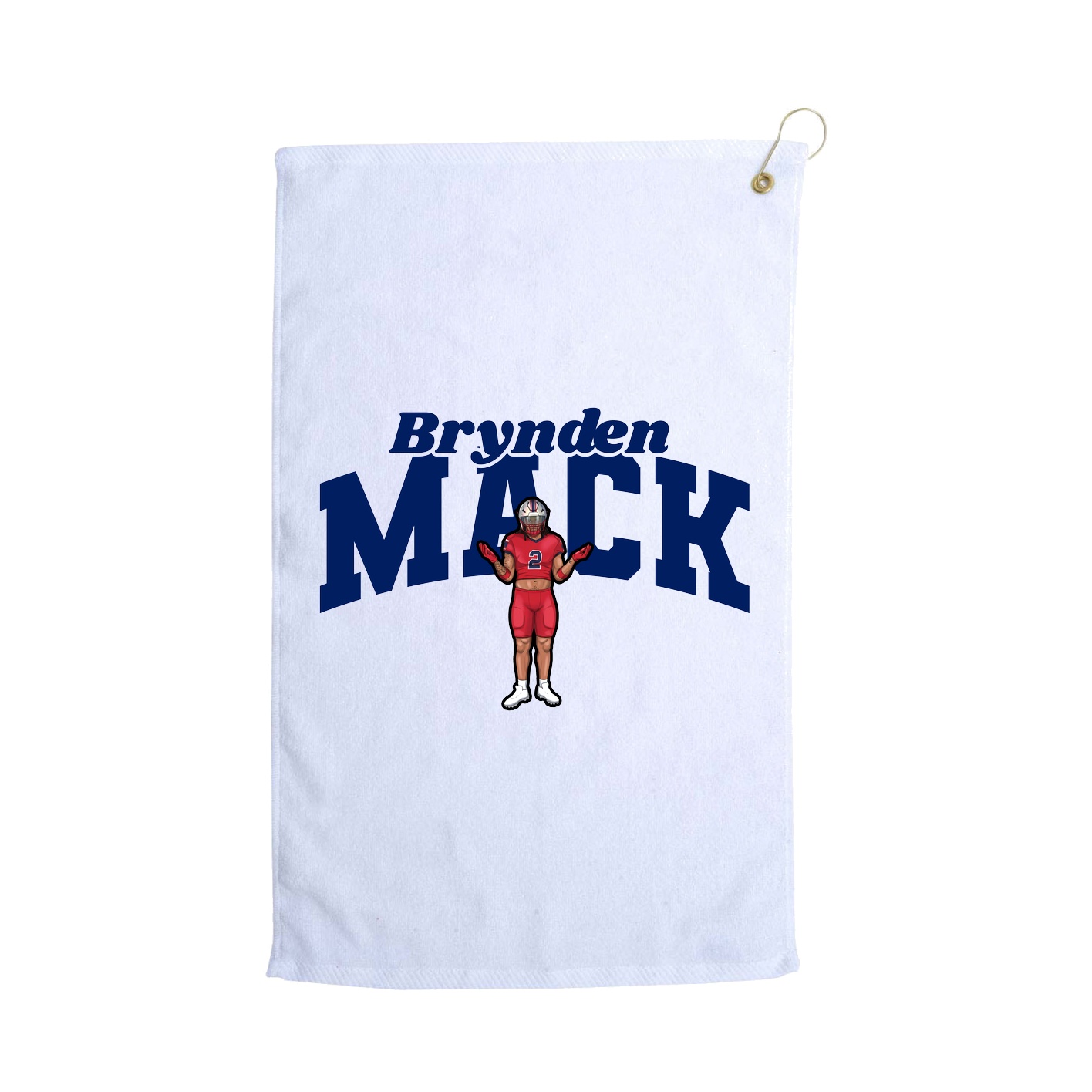Golf Towel — Signature Arch in White
