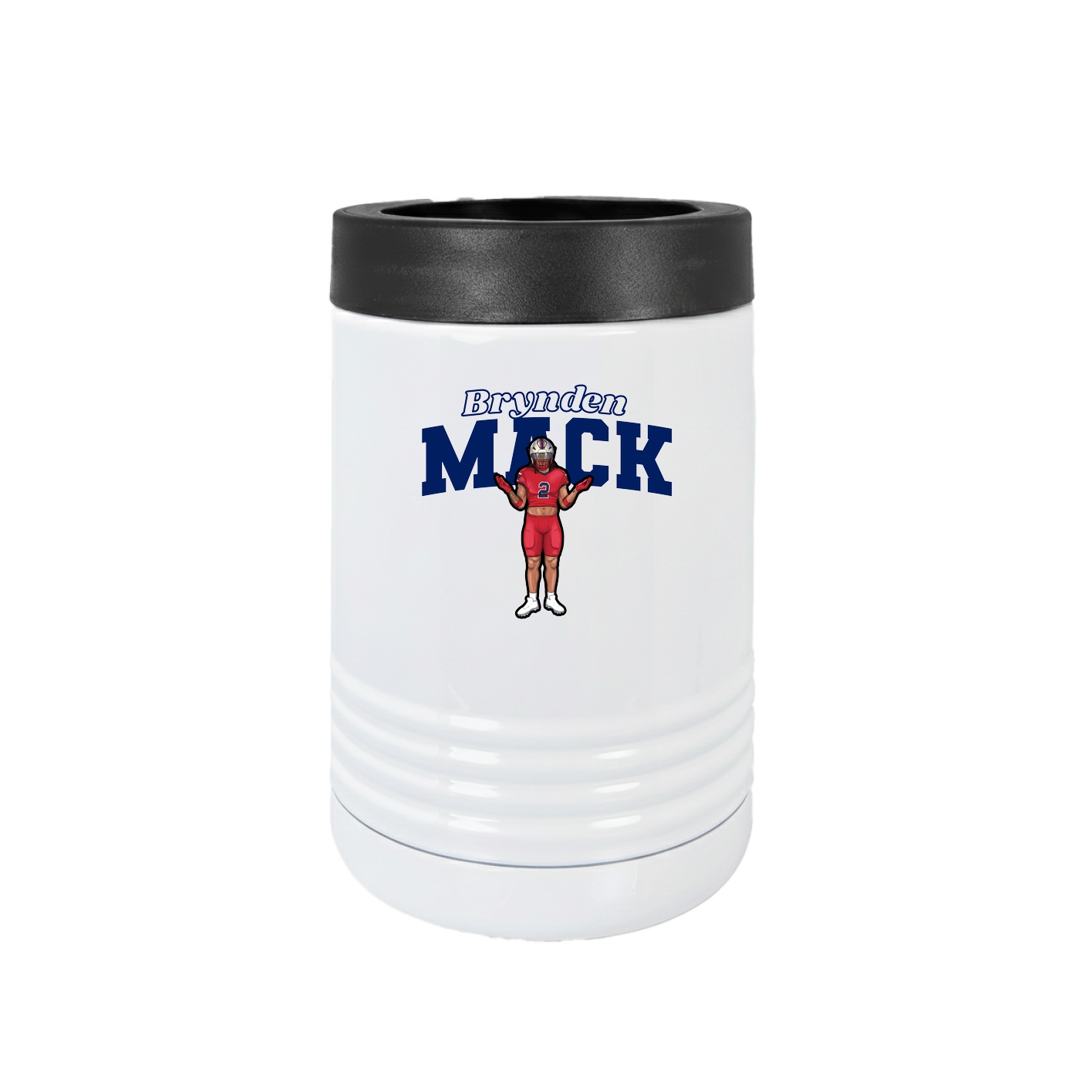 Beverage Holder — Name Arch in White