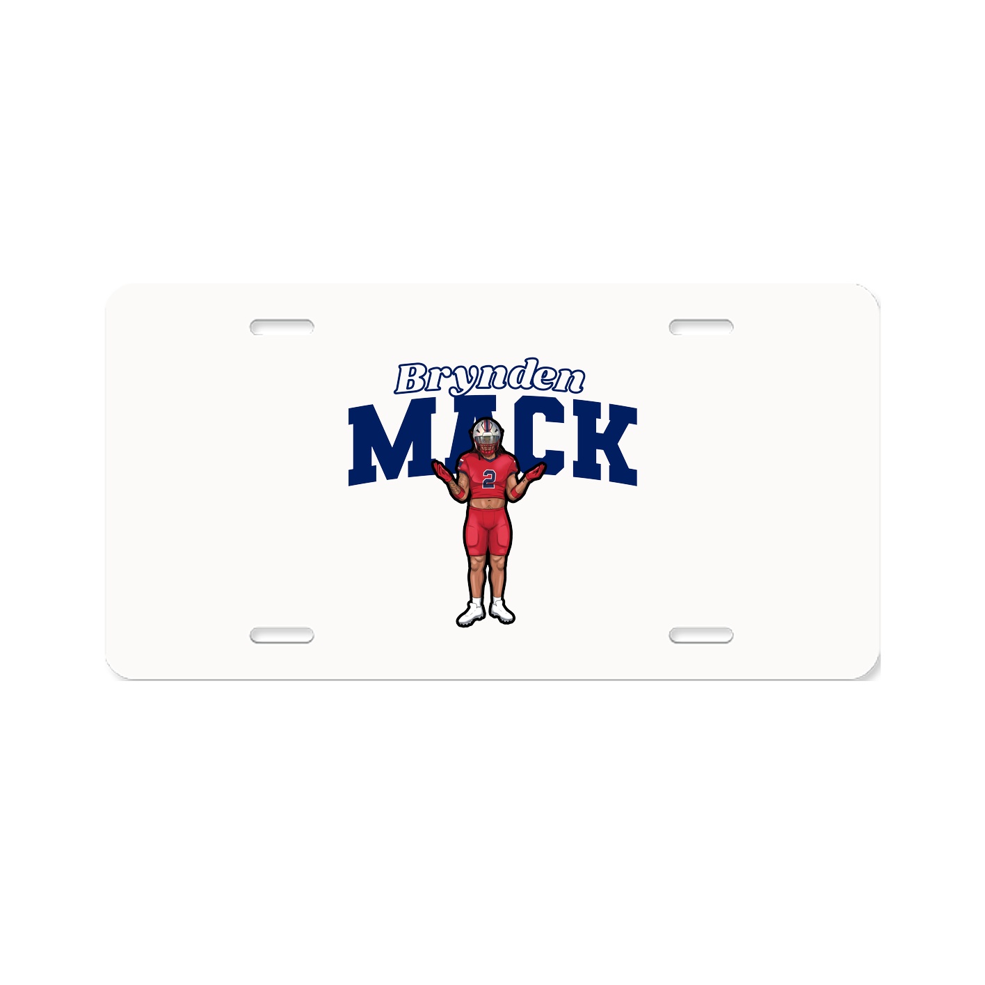 License Plate — Name Arch in Classic