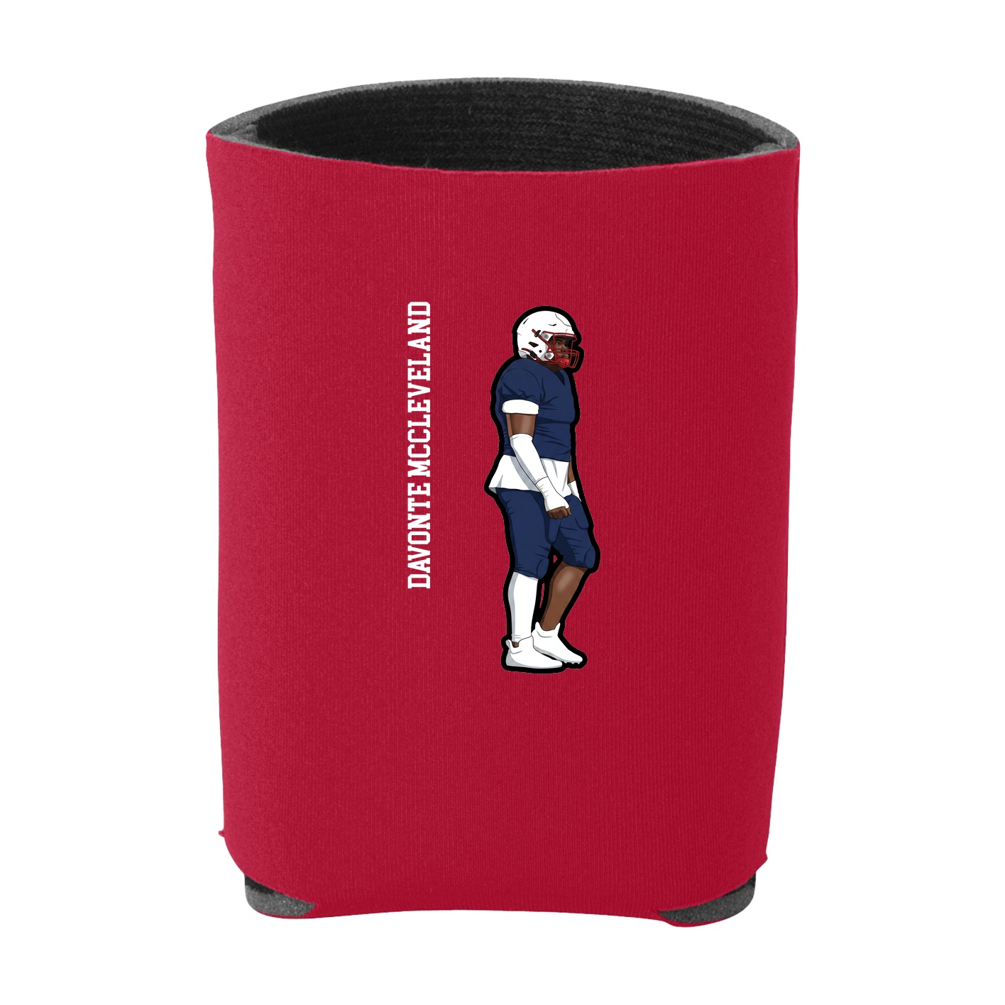 Can Holder — Name Vertical in Red