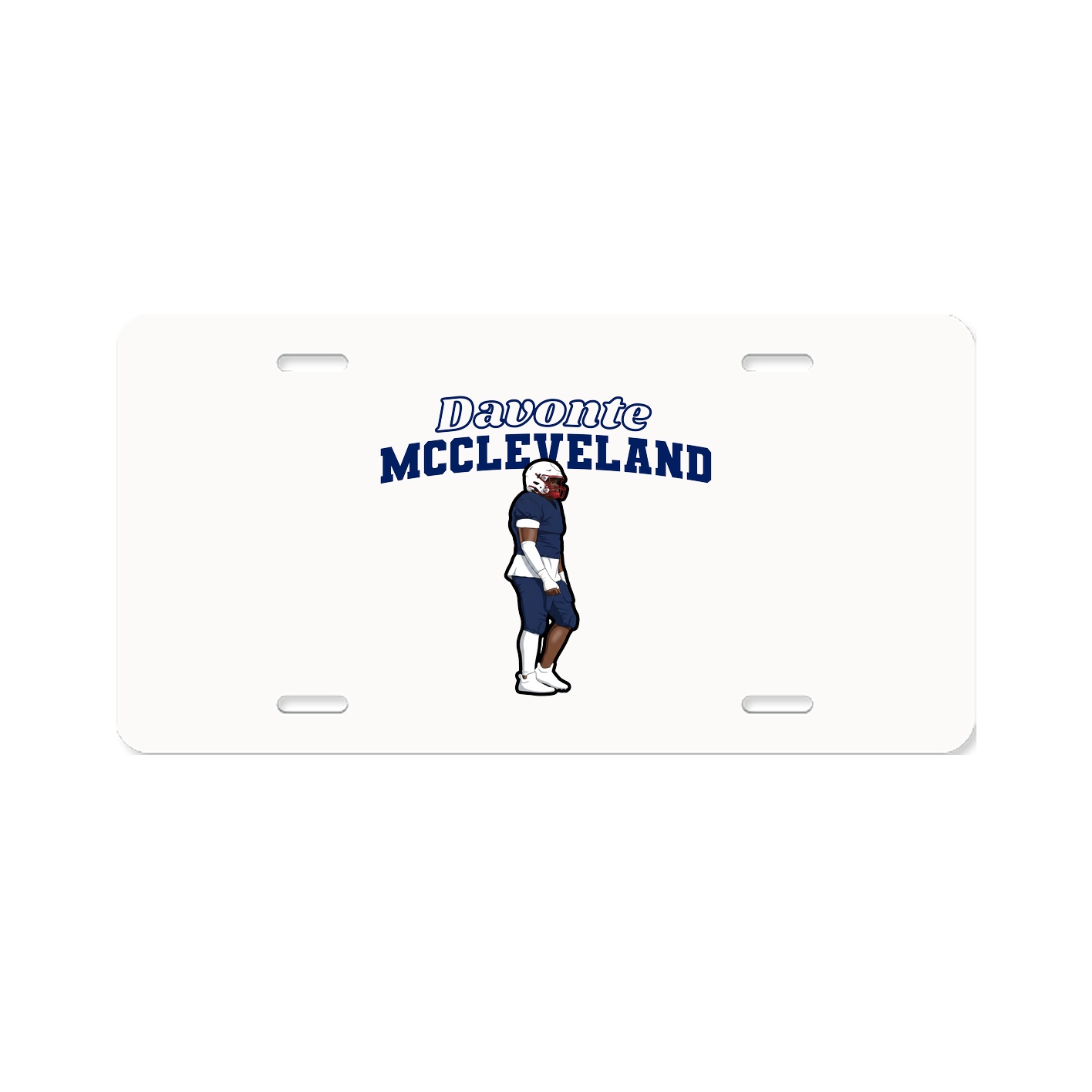 License Plate — Name Arch in Classic