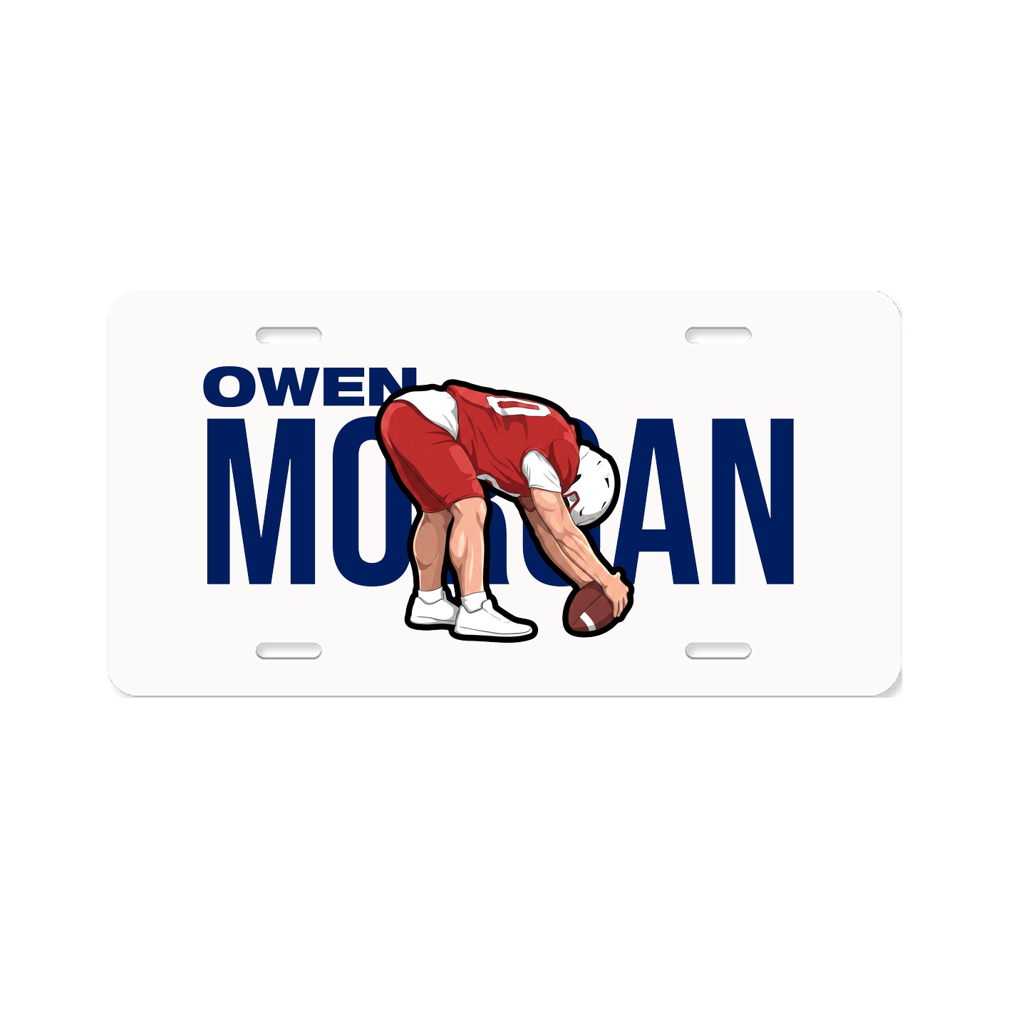 License Plate — Player Name in Classic