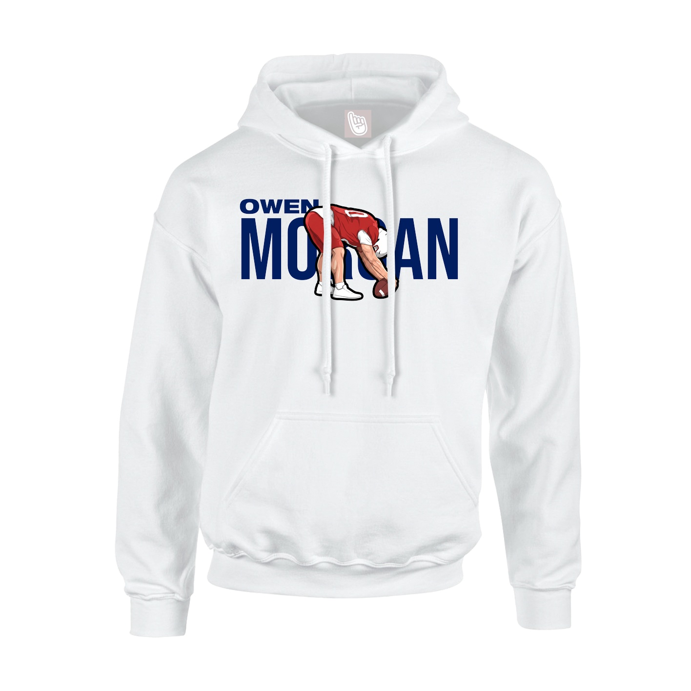 Hoodie — Player Name in White