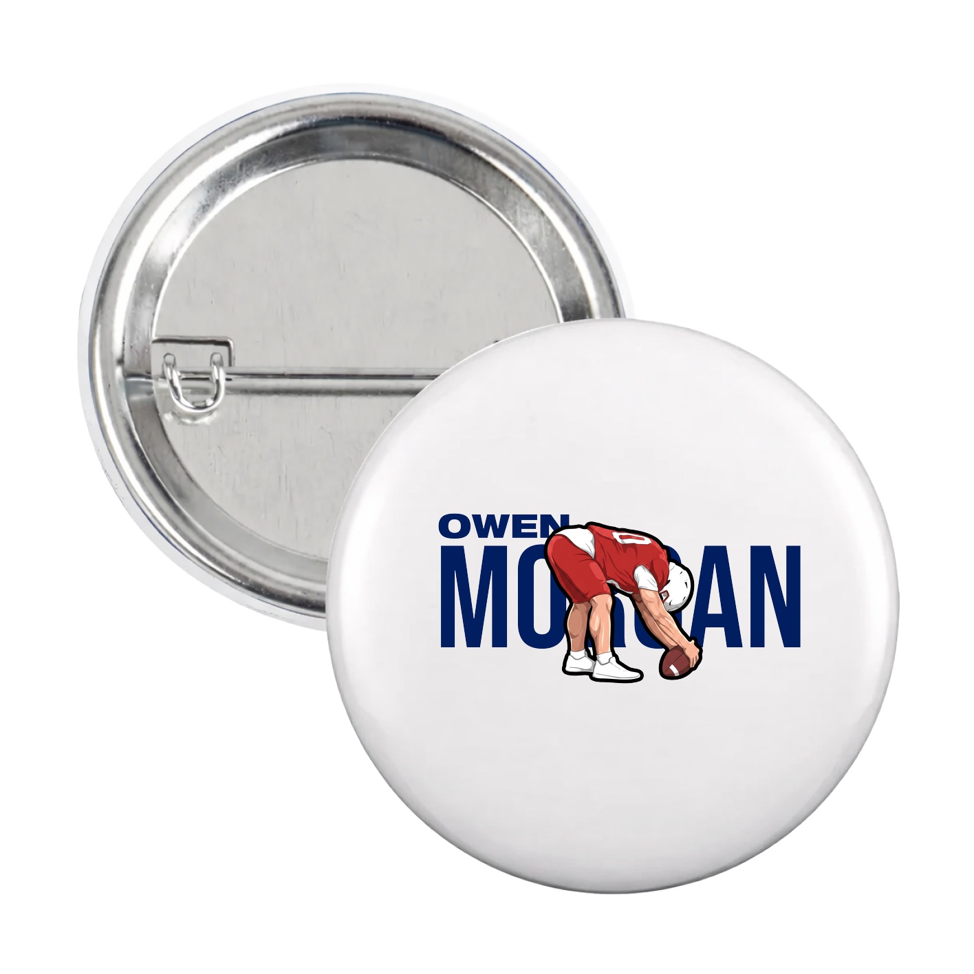 Game Day Button — Player Name in White
