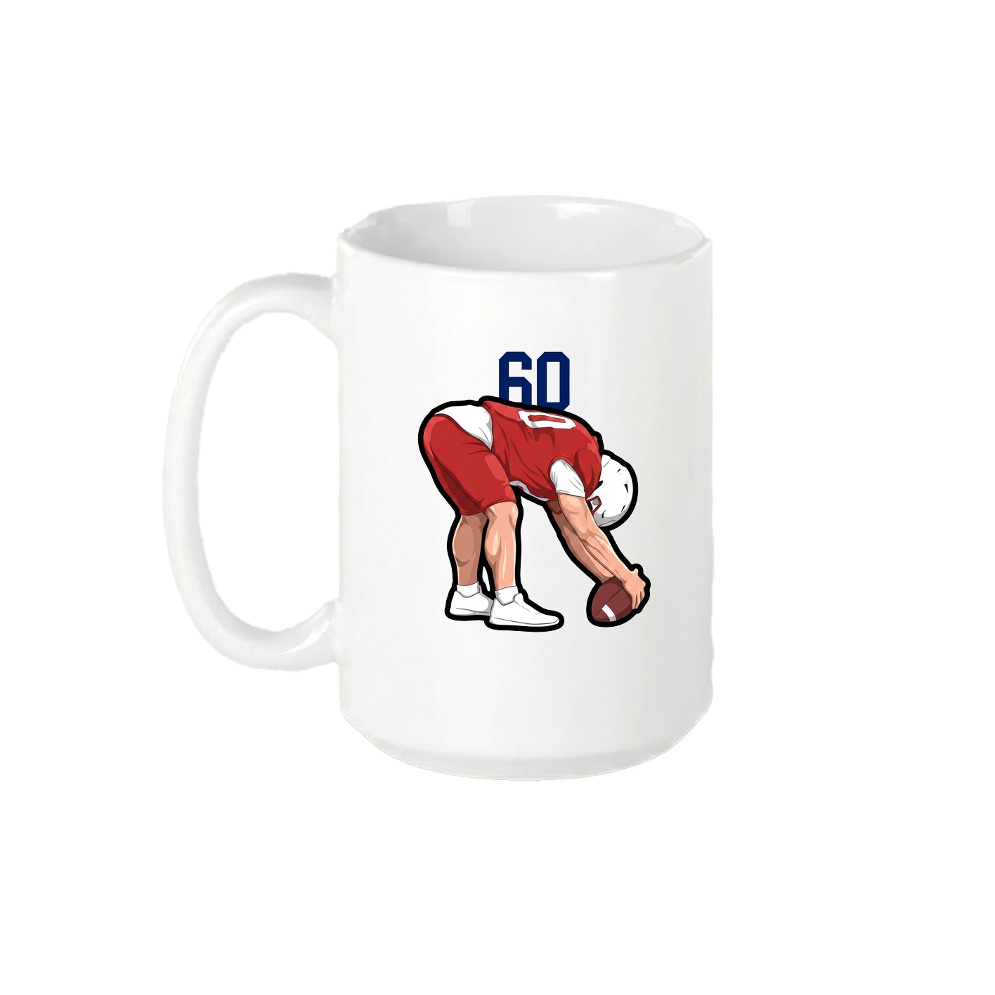 15oz Coffee Mug — Number Top in White