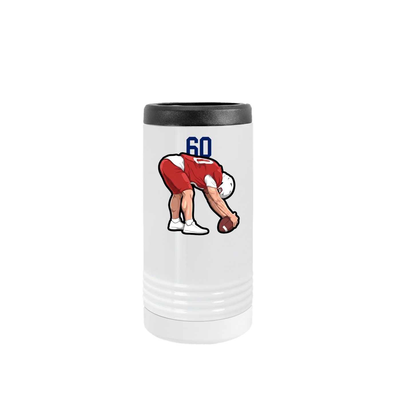 Slim Beverage Holder — Number Top in White