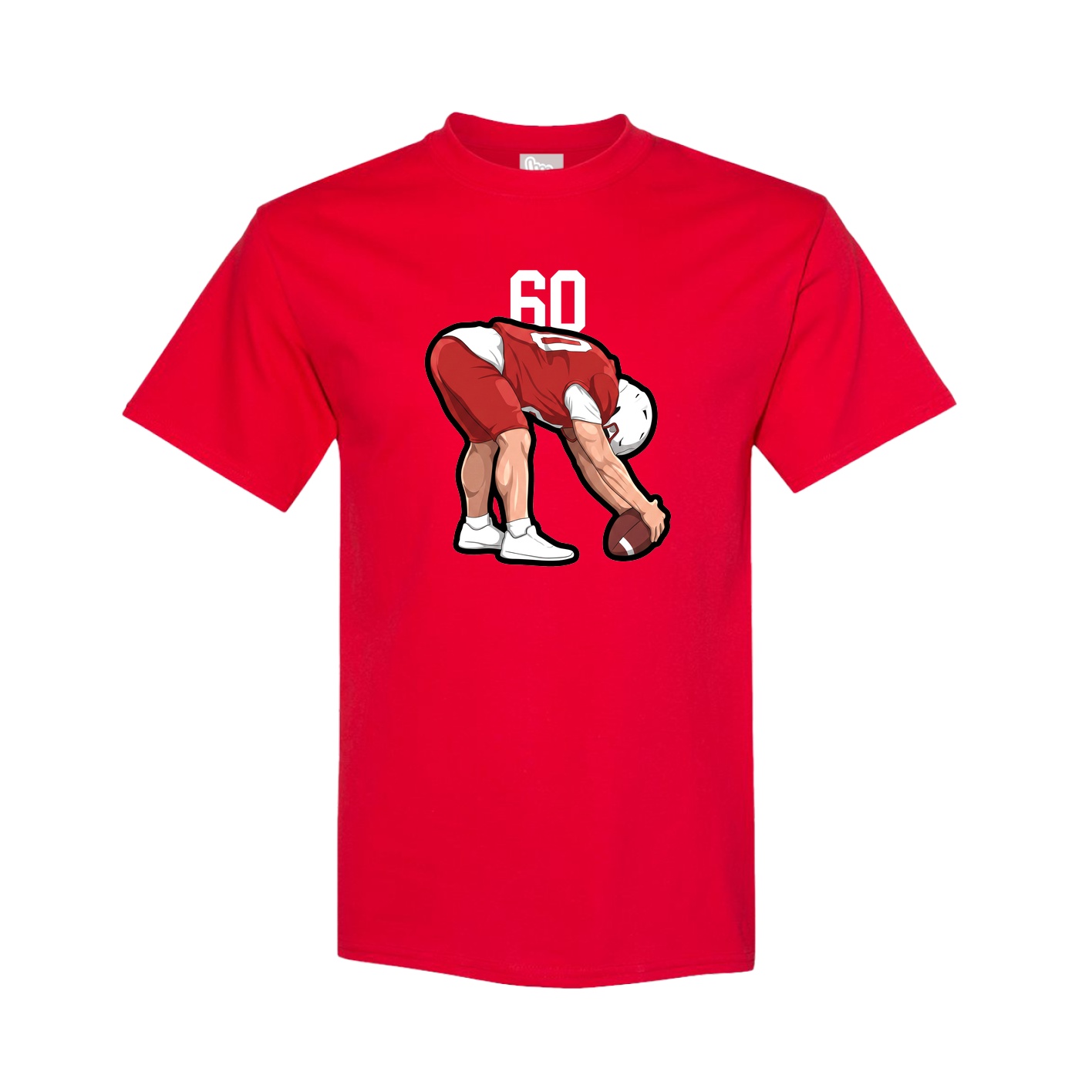 Youth Tee — Number Top in Red