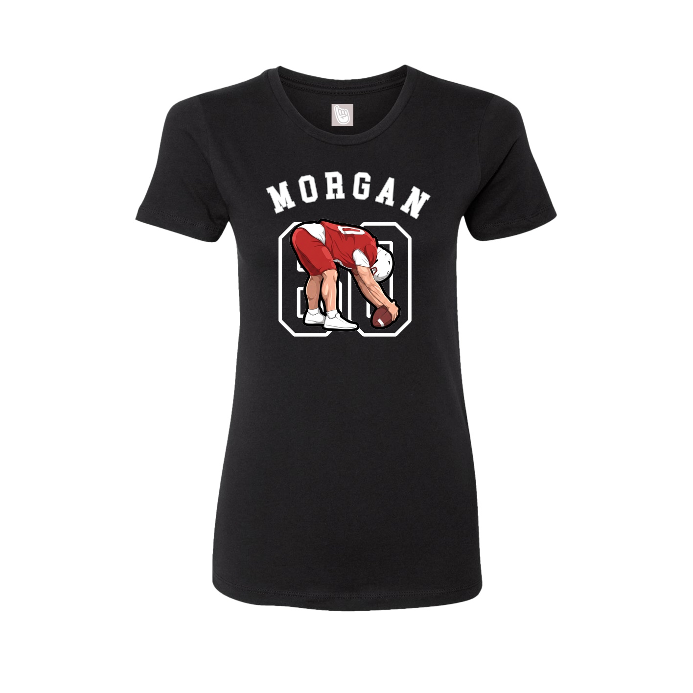 Fitted Women's Tee — Shirsey Arch in Black