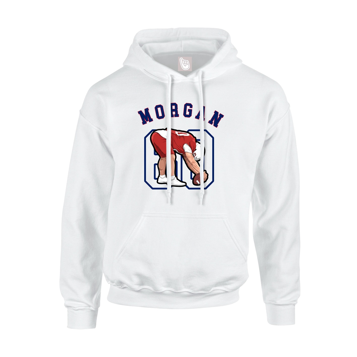 Hoodie — Shirsey Arch in White