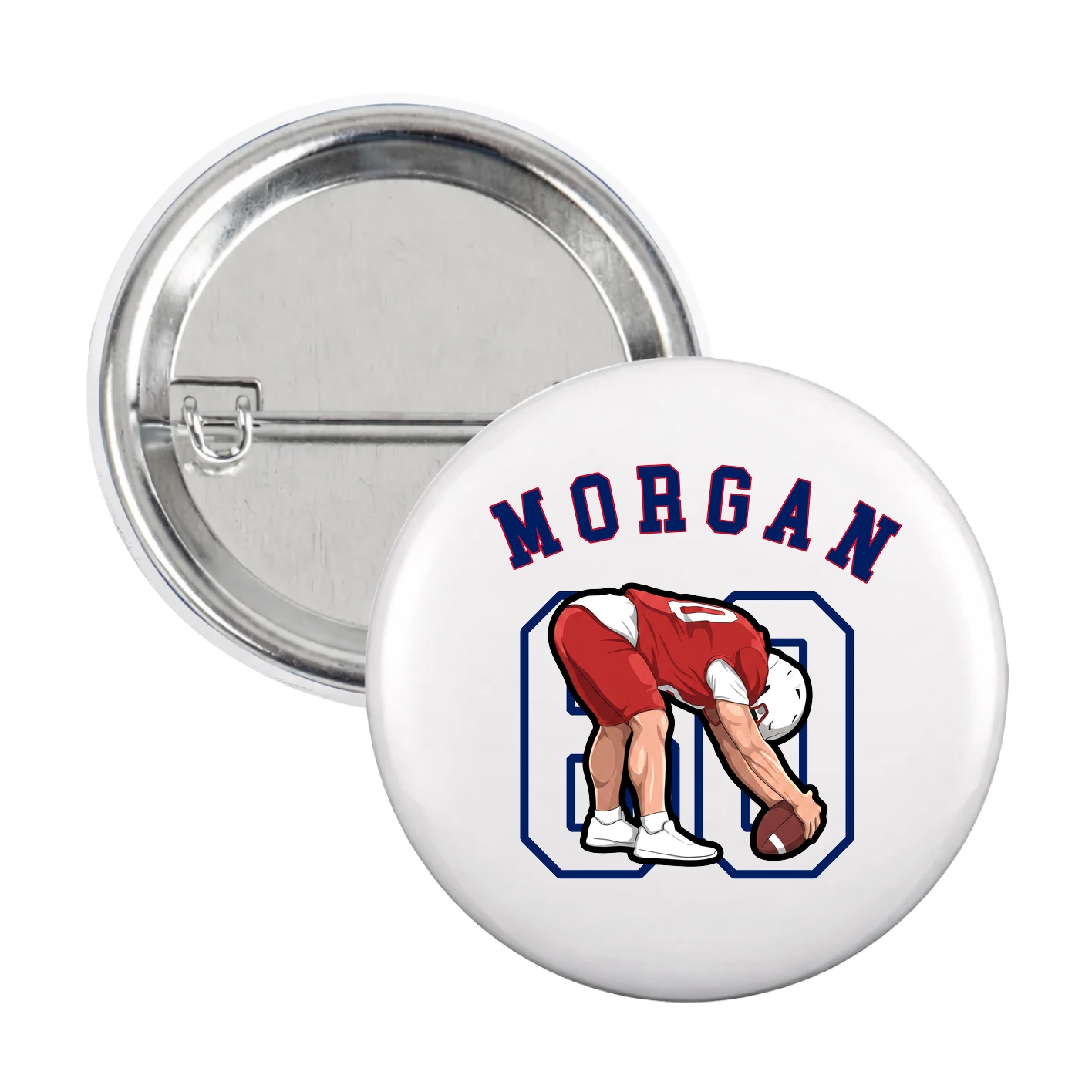 Game Day Button — Shirsey Arch in White