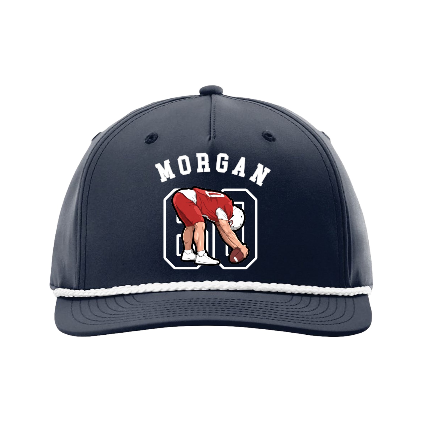 Five-Panel Classic Rope Cap — Shirsey Arch in Navy