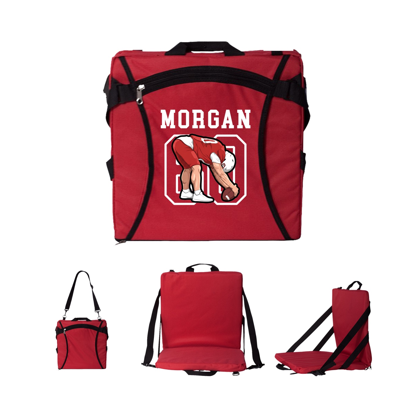 Folding Stadium Seat — Shirsey in Red