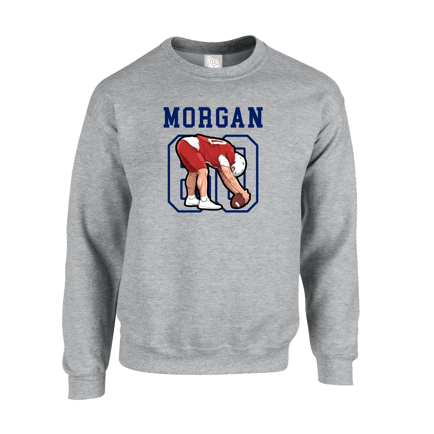 Fleece Crew — Shirsey in Grey