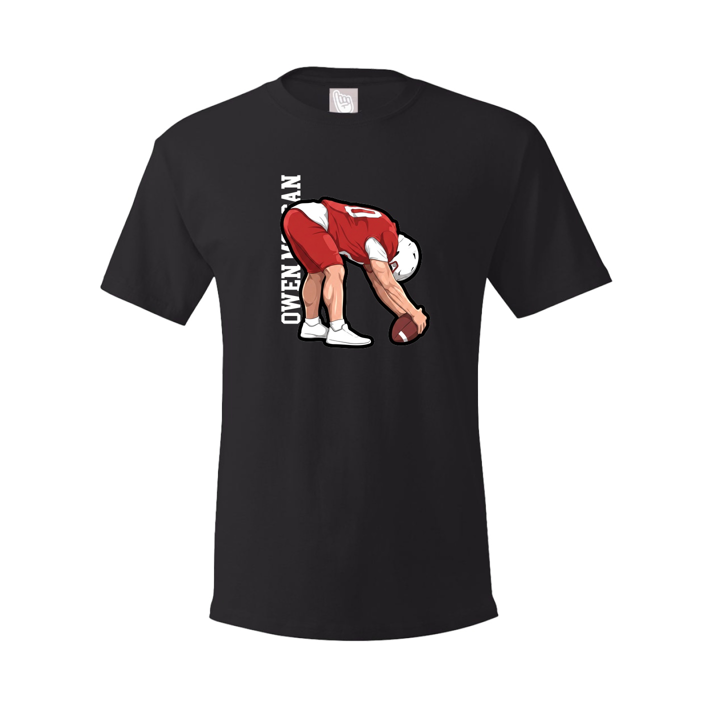 Tee — Name Vertical in Black