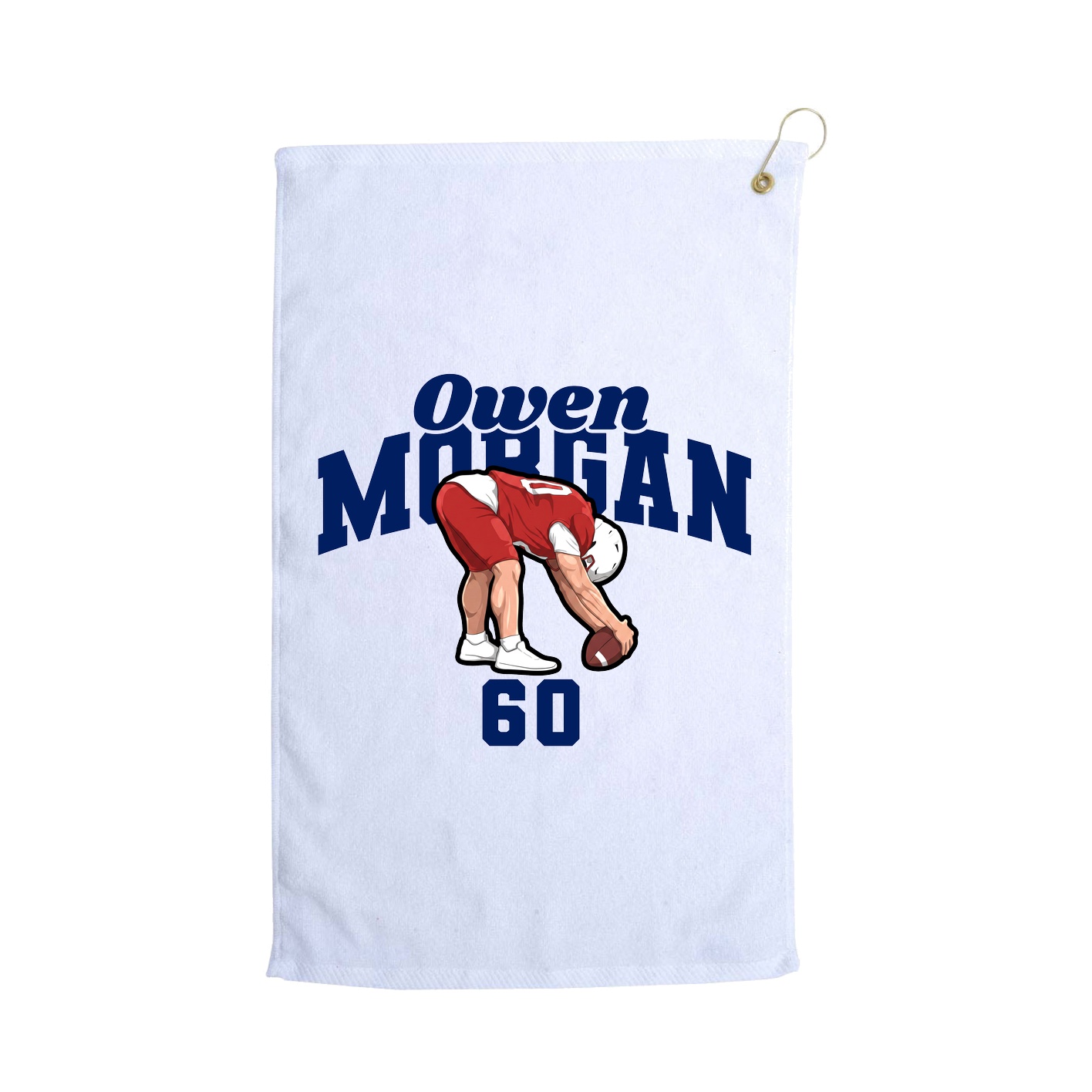 Golf Towel — Signature Arch in White