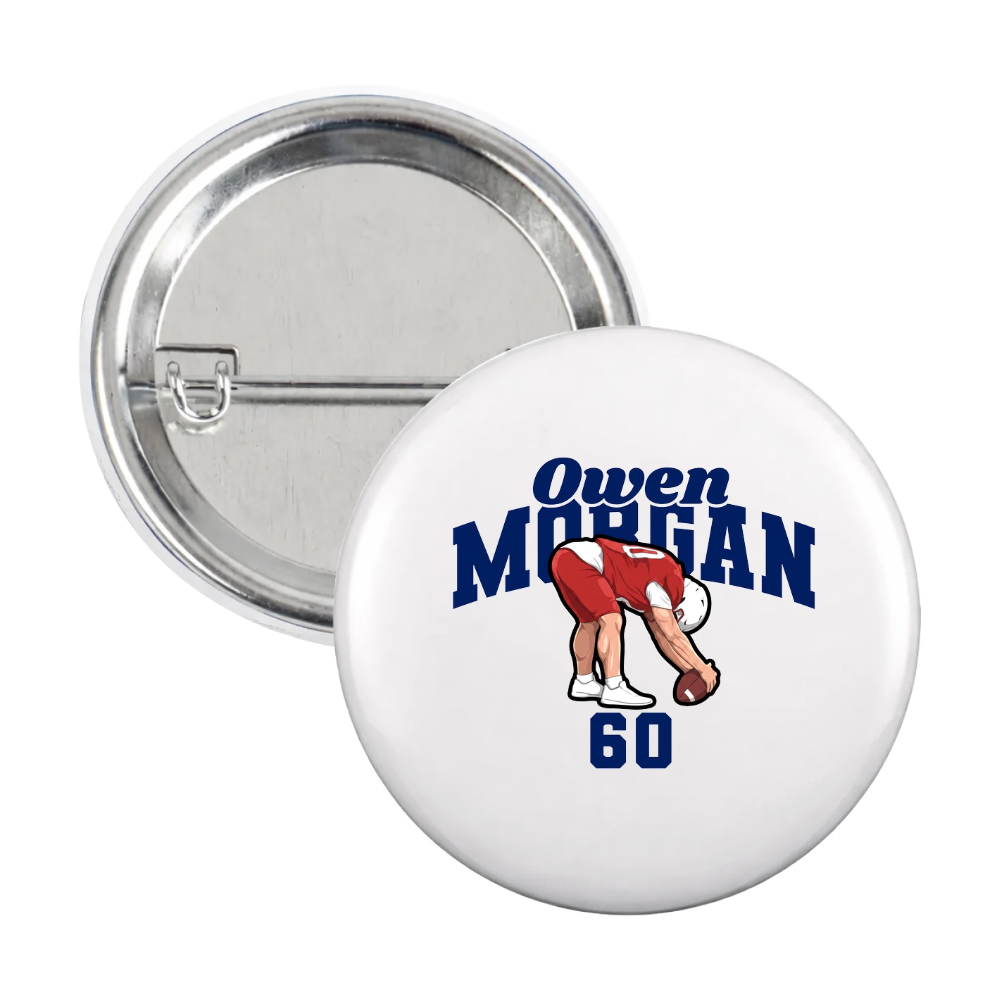 Game Day Button — Signature Arch in White