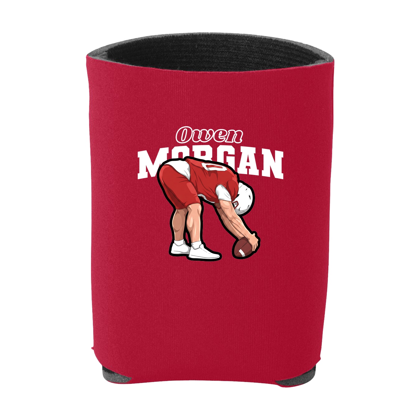 Can Holder — Name Arch in Red