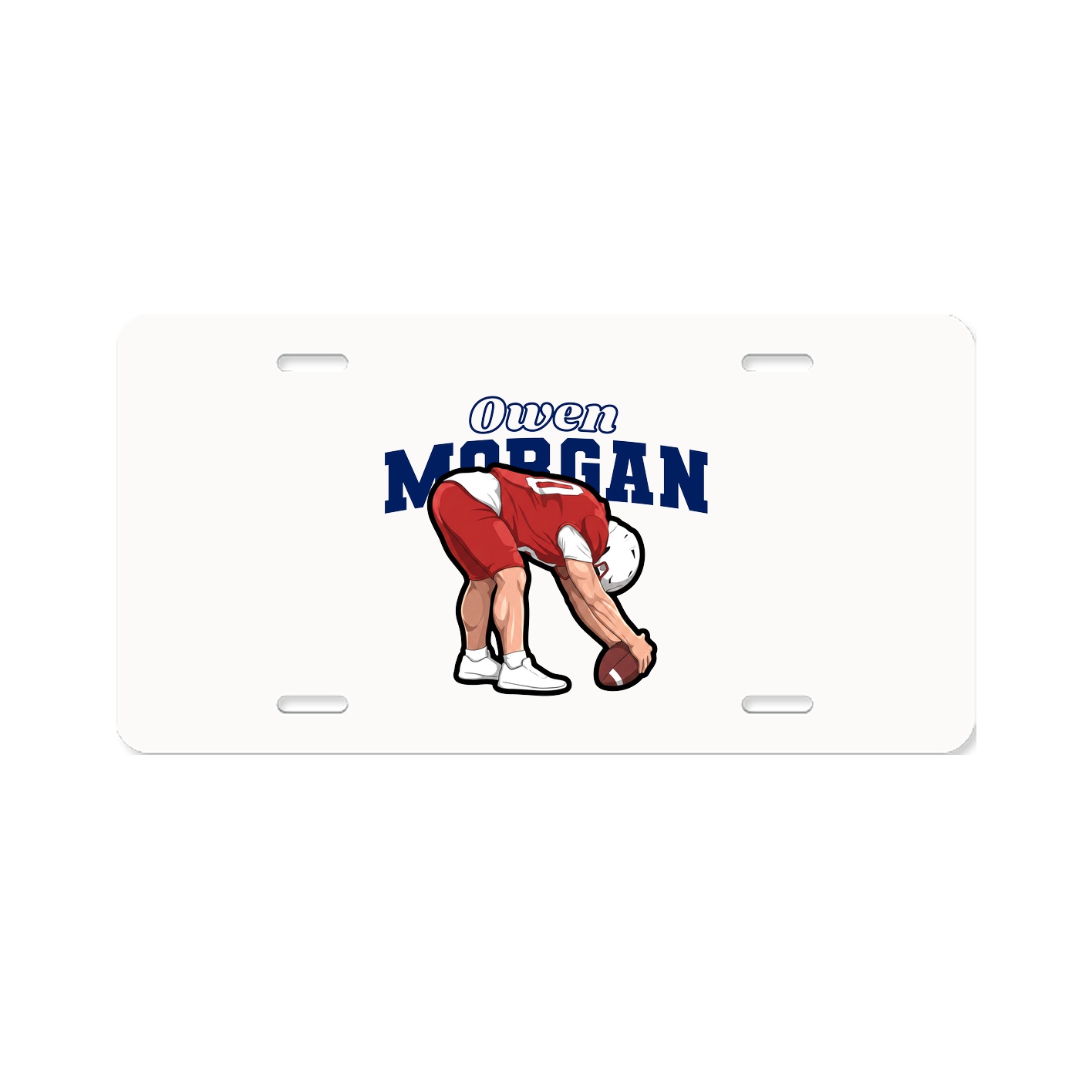 License Plate — Name Arch in Classic