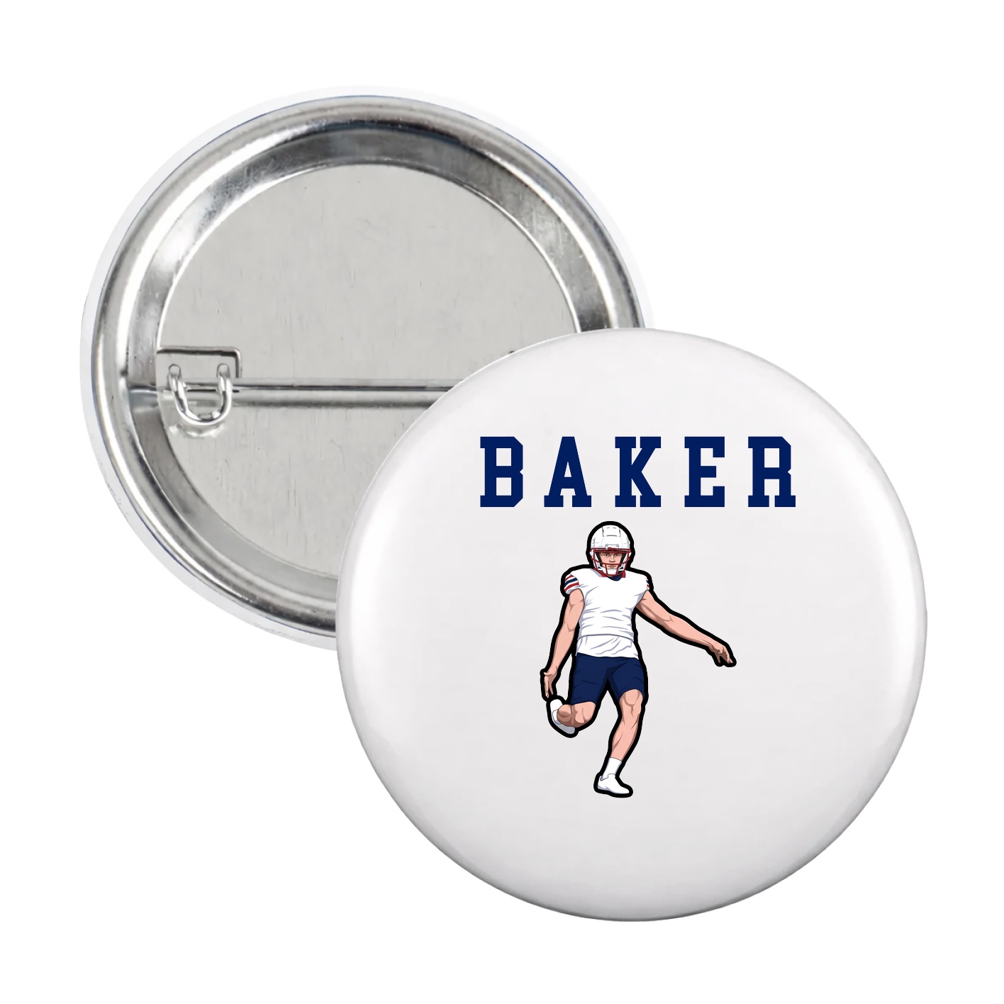 Game Day Button — Shirsey in White