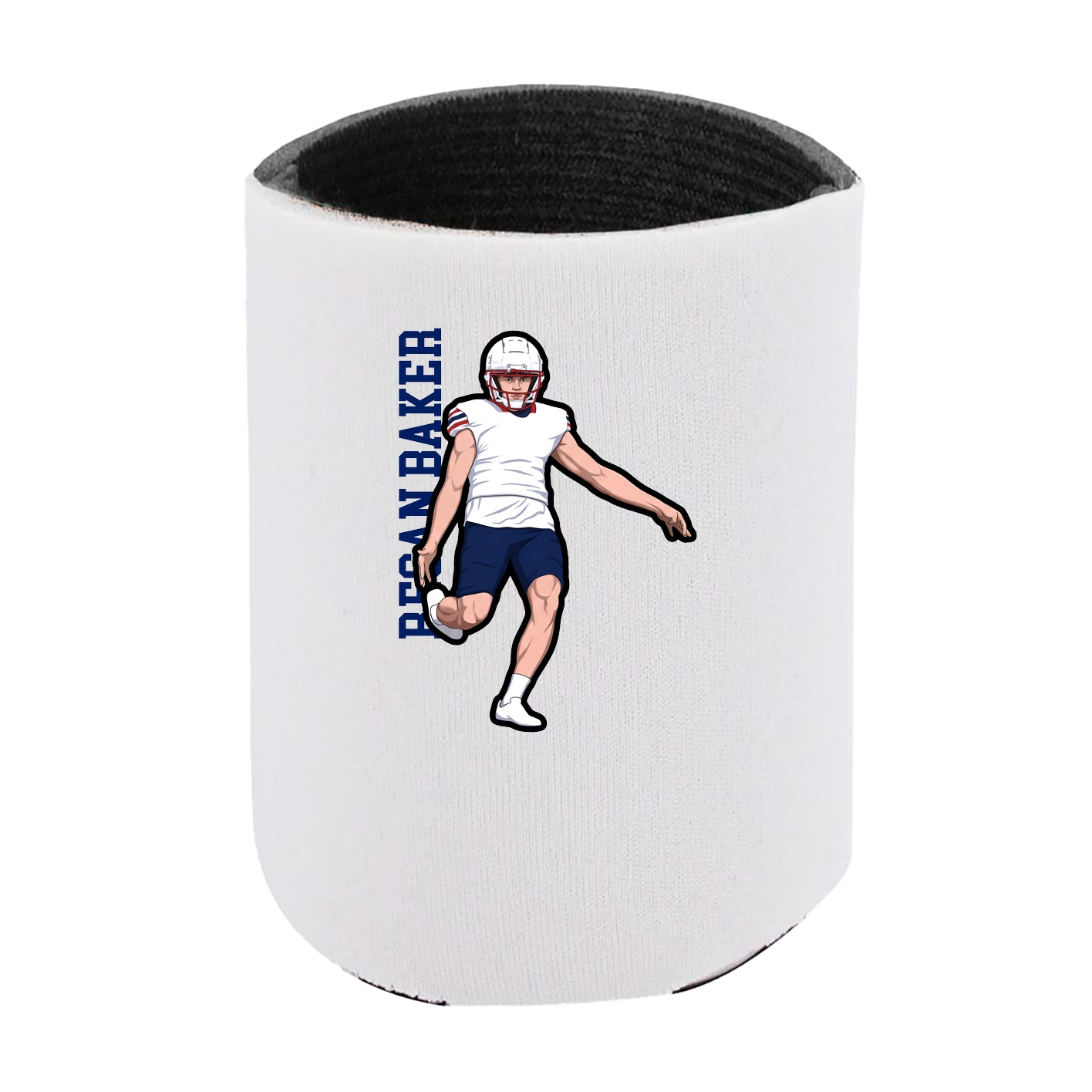 Can Holder — Name Vertical in White