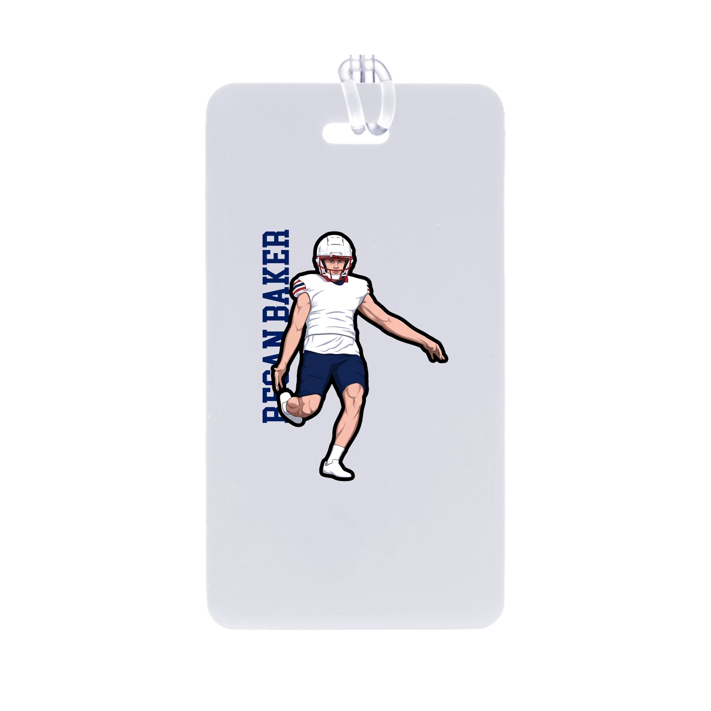 Bag Tag — Name Vertical in Classic