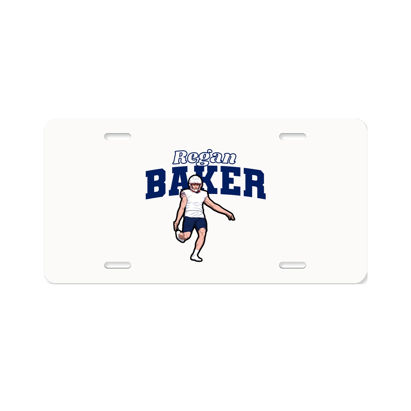 License Plate — Name Arch in Classic